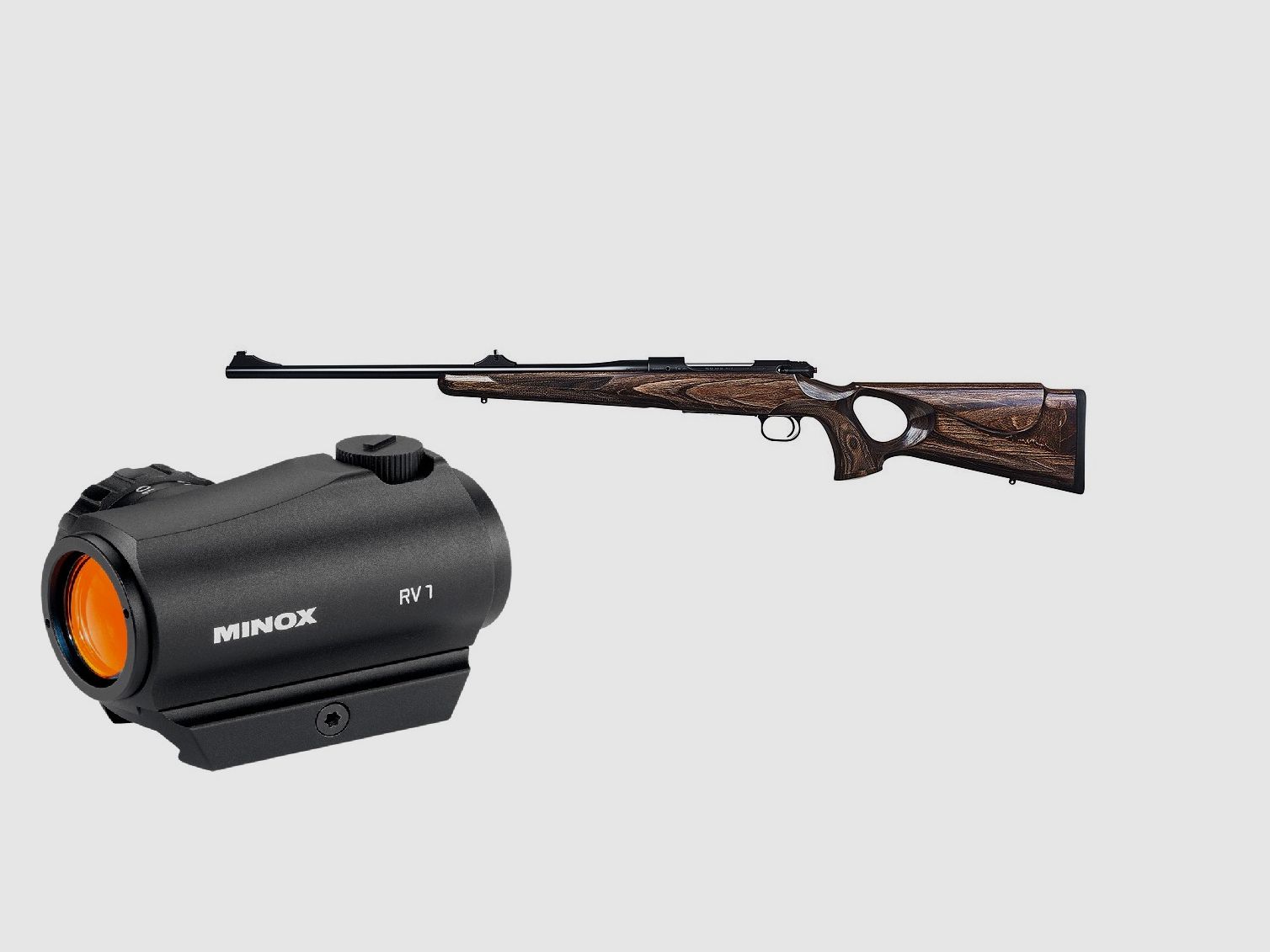 M12 Max Pure, z Minox RV1