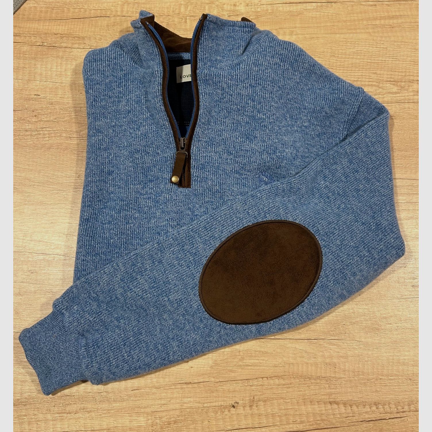 SWEAT MIT REISSVERSCHLUSS BLAU CHINE MIT ÄRMELN – Größe 3XL, Bild 2 von 2