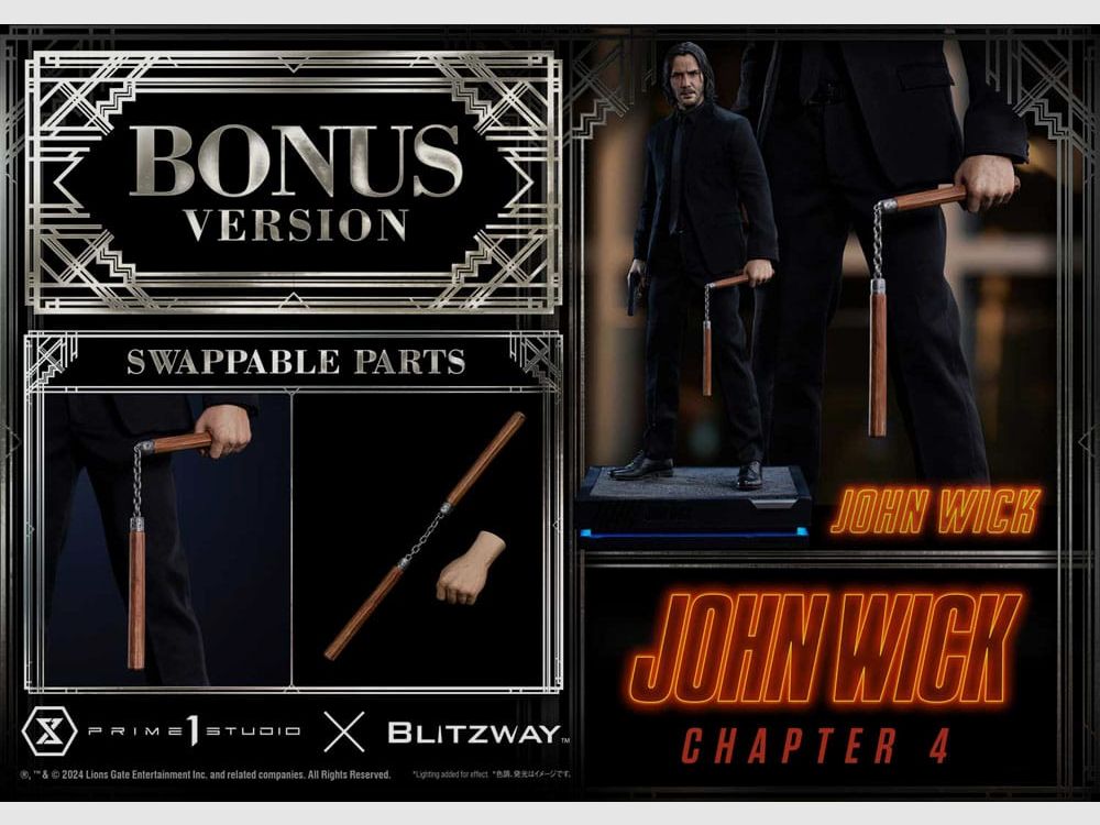 John Wick Chapter 4 Ultimate Premium Masterline Series Statue 1/4 John Wick Deluxe Bonus Version 54 cm | 43383