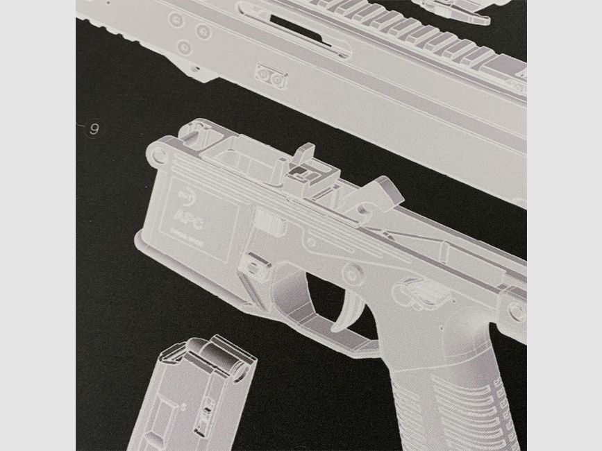 Pitchfork – B&T APC9 Exploded View Tech Mat / Large, Bild 2 von 5