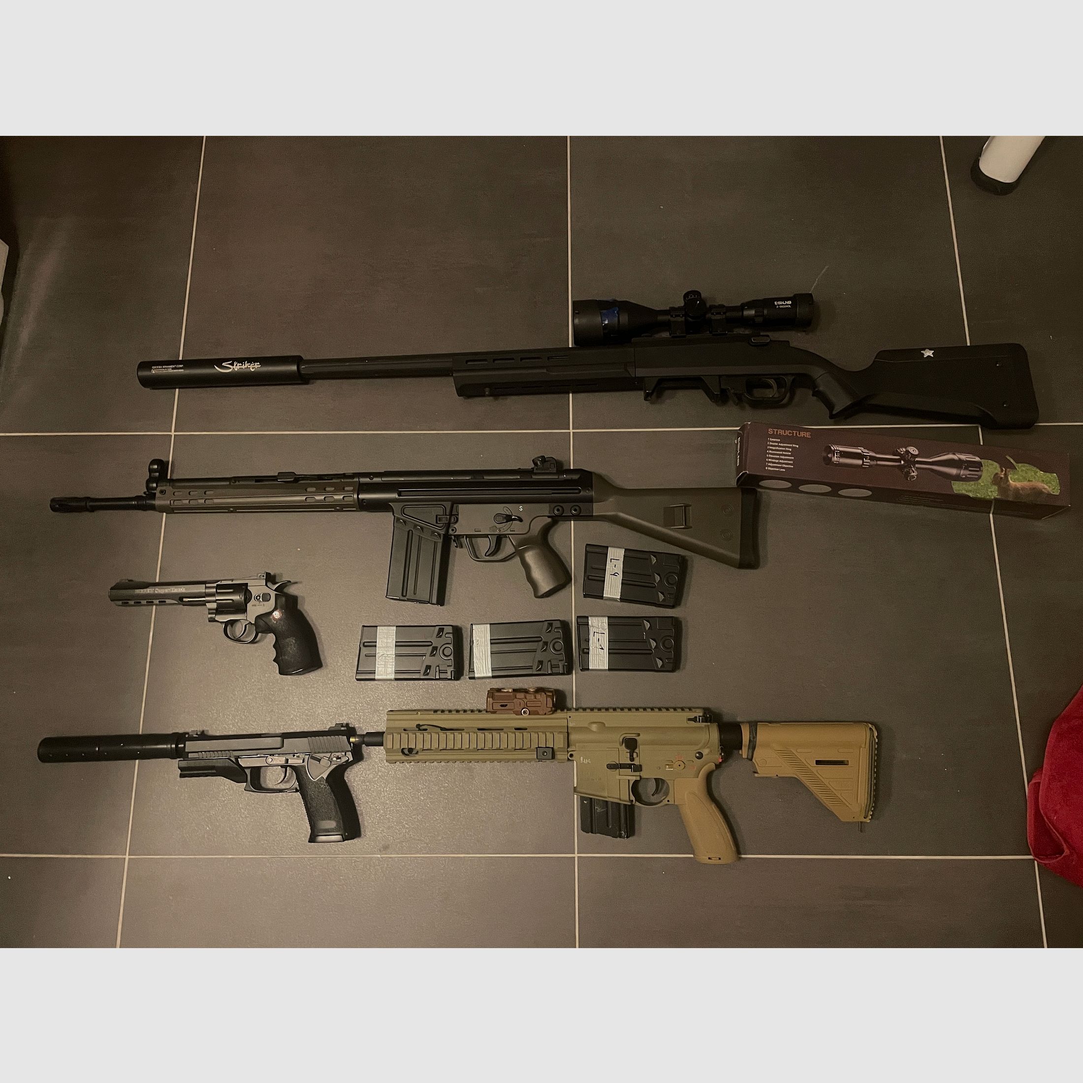 Airsoft collection reduction