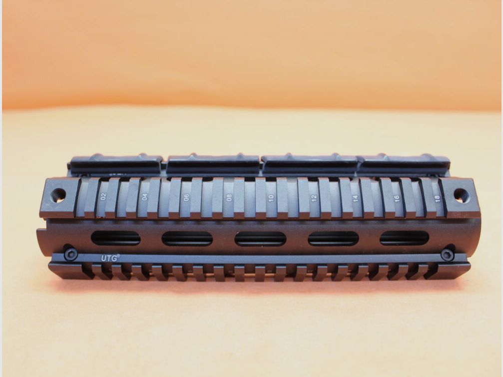 UTG - Leapers AR-15: Handguard/ 4-Rail-System UTG (MNT-T416MA) Drop In Mid Length (M5) Alu Handschutz incl. Covers