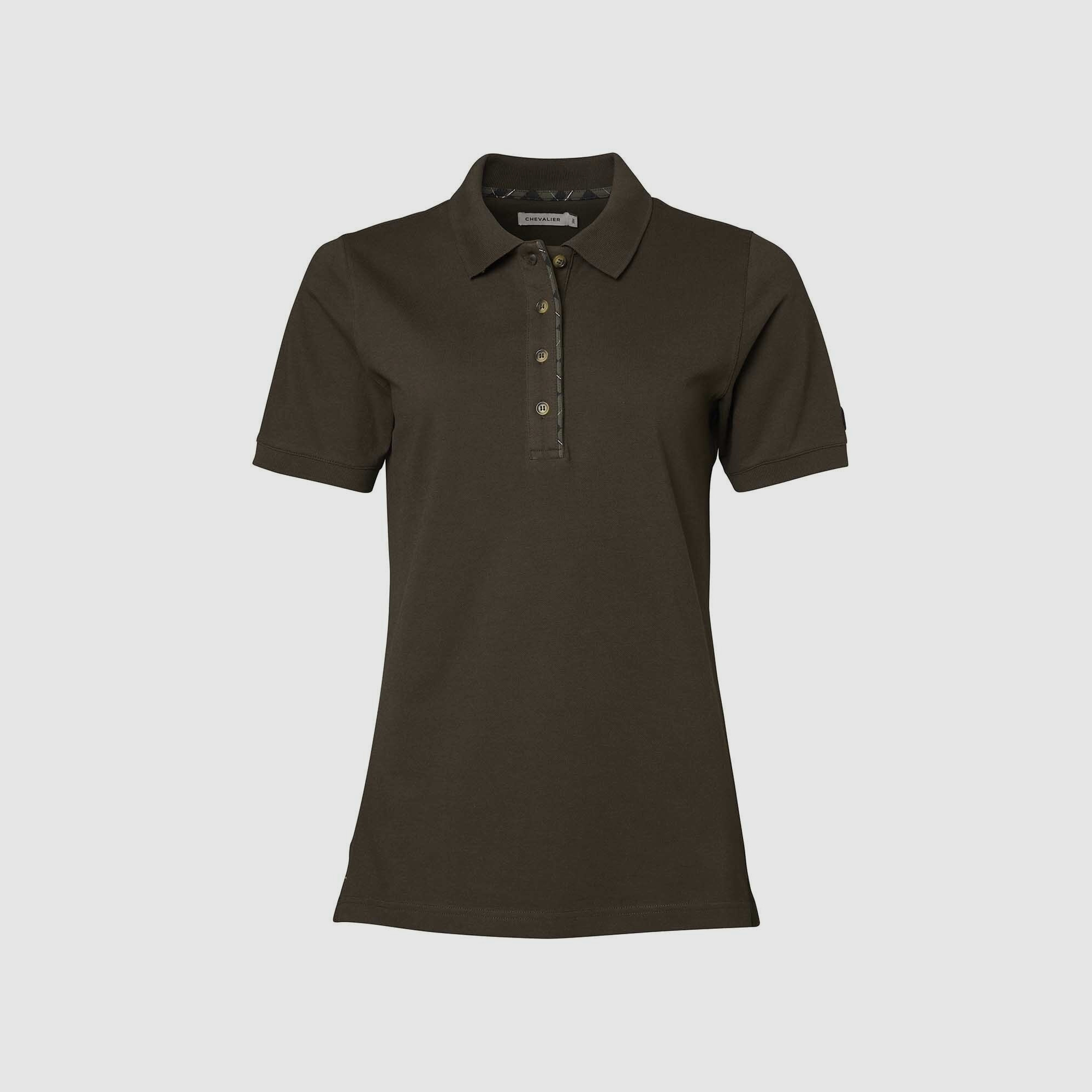 Chevalier Gwyn Polo Shirt Women Leather Brown 36W