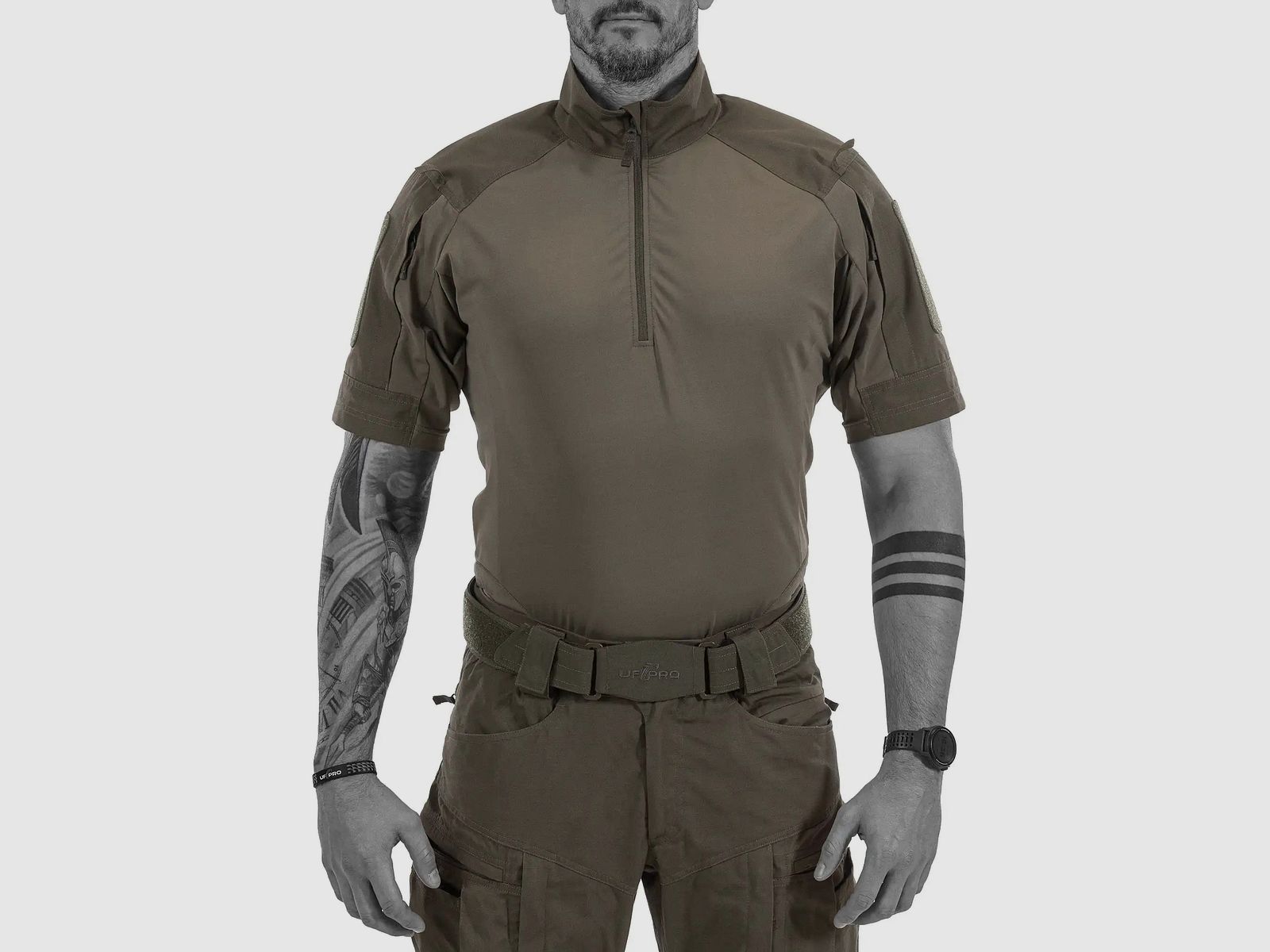 UF Pro UF Pro Kurzarm Combat Shirt P-40 Responder Shirt - Steingrau Oliv / 3XL