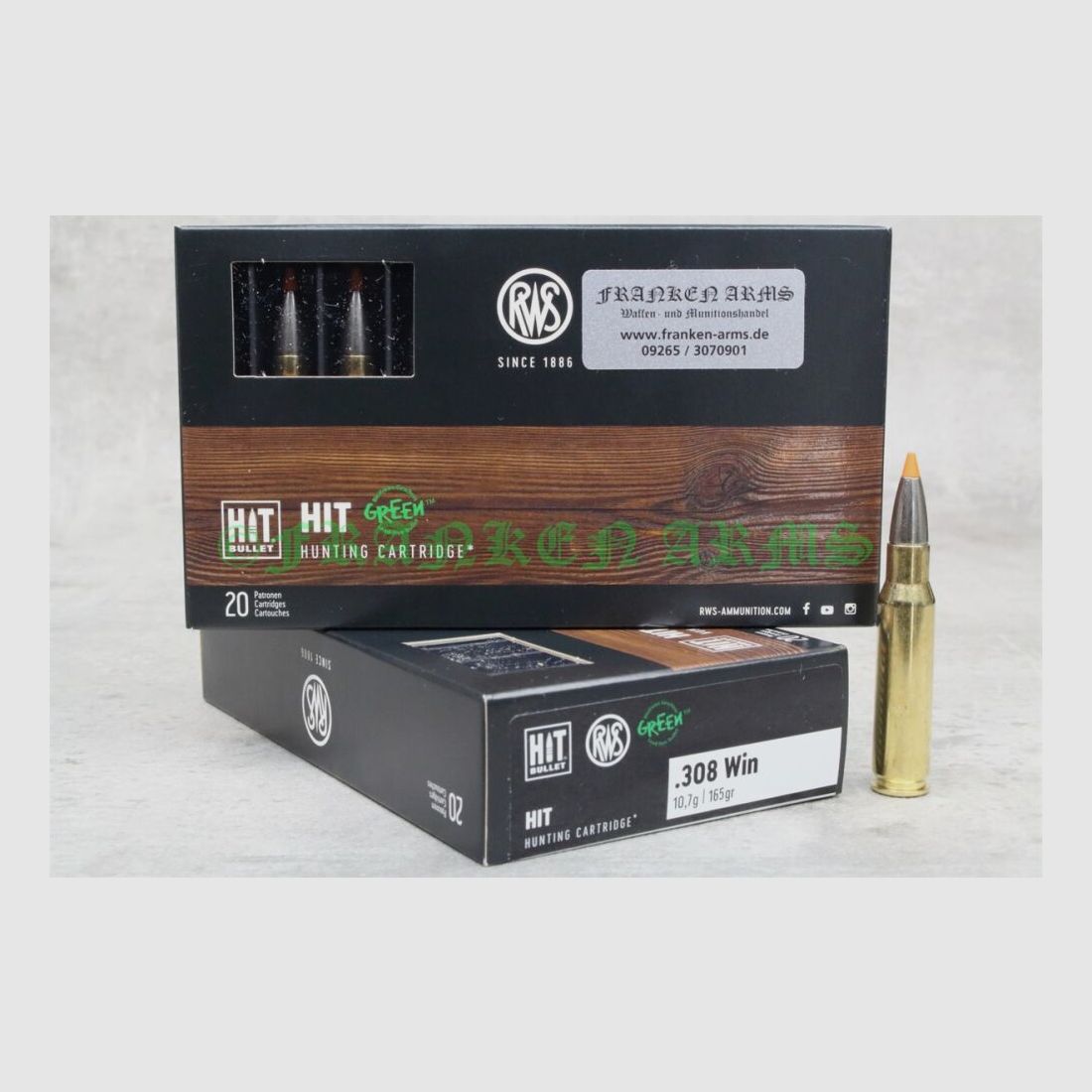 RWS HIT .308 Win. 165gr. 10,7g 20 stuks staffelprijzen