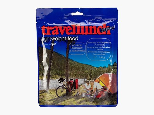 Travellunch Jägertopf mit Rindfleisch und Nudeln 2er Packung