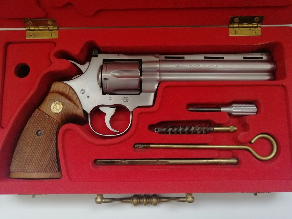 Wunderschöner Colt Python 357 Magnum – vor 1983 – Bemerkenswerter Zustand – Koffer – Werkzeuge, Bild 1 von 12
