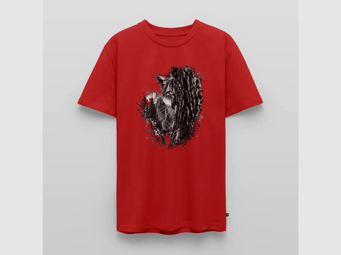 PUMA Men´s Premium T-Shirt „Lauernder Puma"