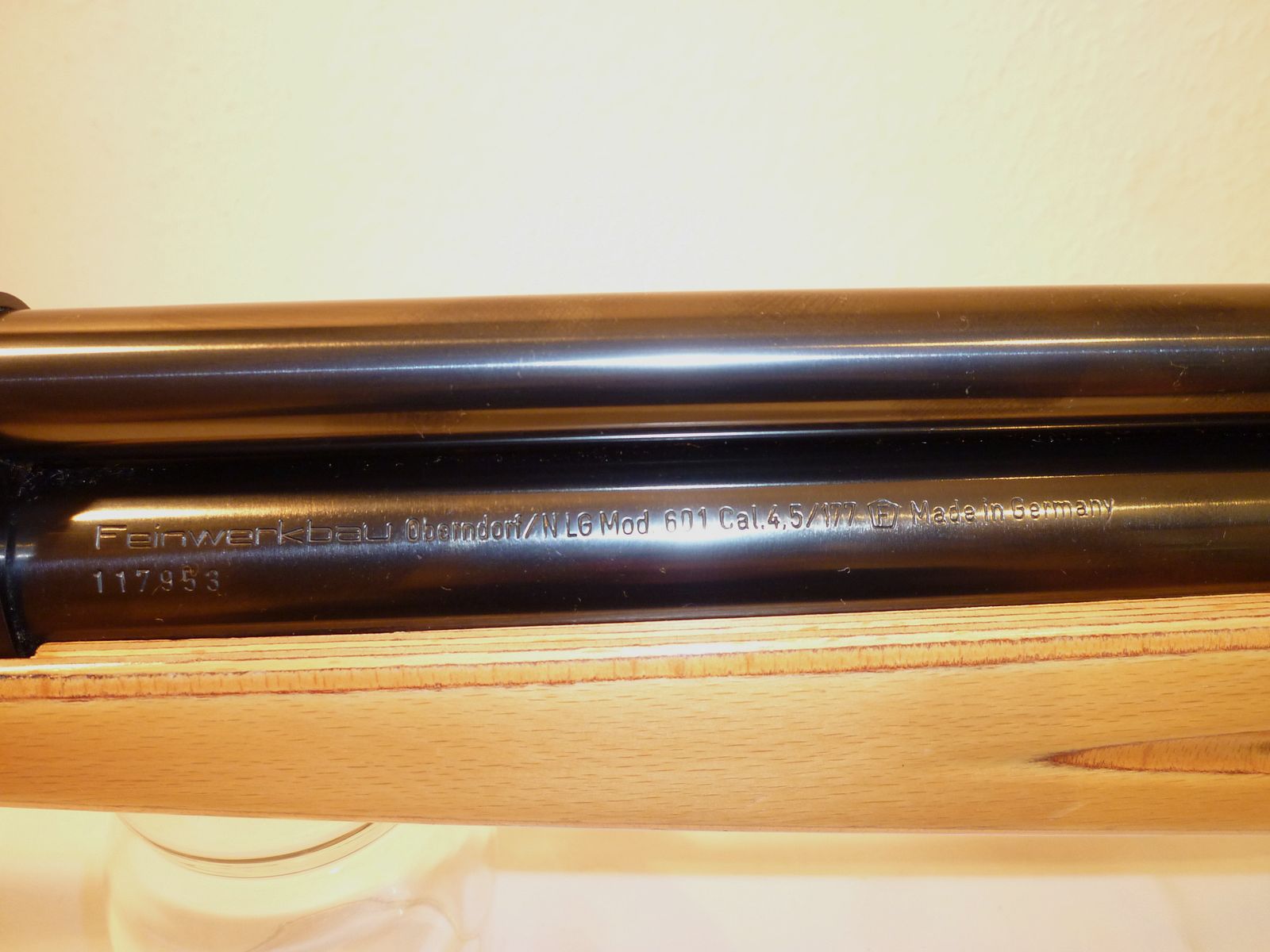 Match air rifle FEINWERKBAU Oberndorf/N 601 right side lever TOP CONDITION !!