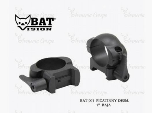 Abnehmbare Weaver-Ringe 1" Zoll (25,4mm) Bat Vision