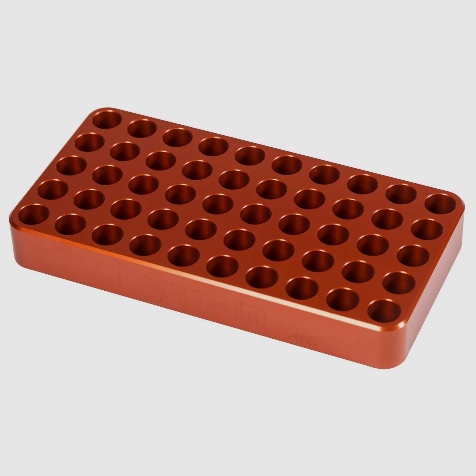Lyman aluminum loading block .485 diameter for 50 cases