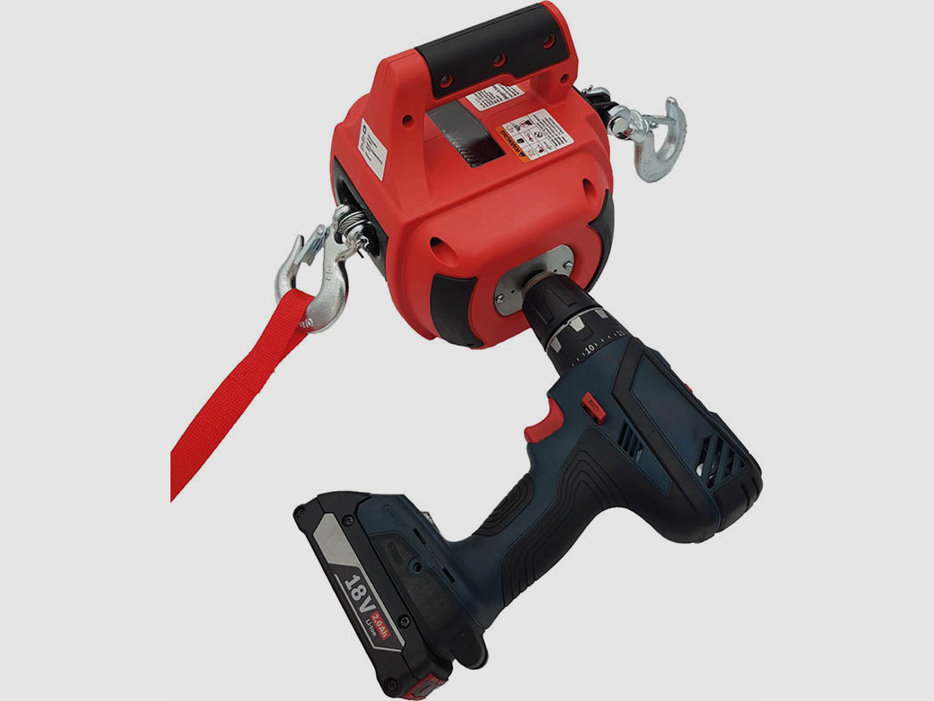 Verricello per avvitatore a batteria