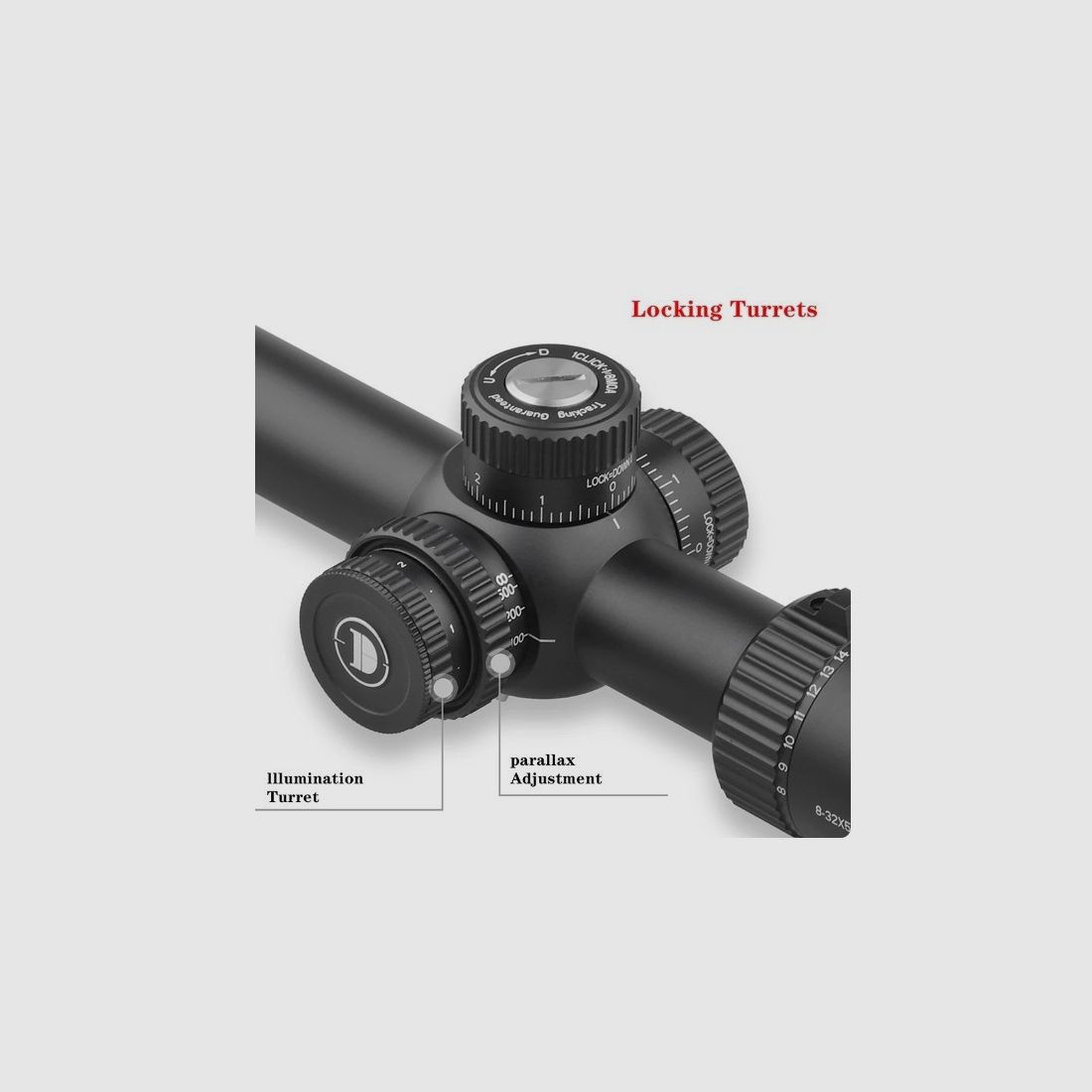 Discovery Optics 8-32X50 Zielfernrohr, für Jagd, Zielschießen, Ziel - NEUWARE, Bild 2 von 6