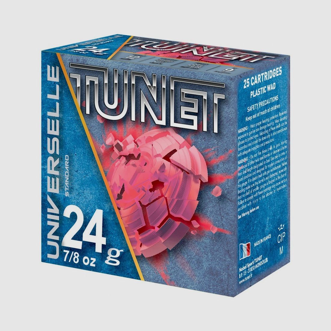 Tunet Universelle Trap 24g 2,4mm 12/70, calibro