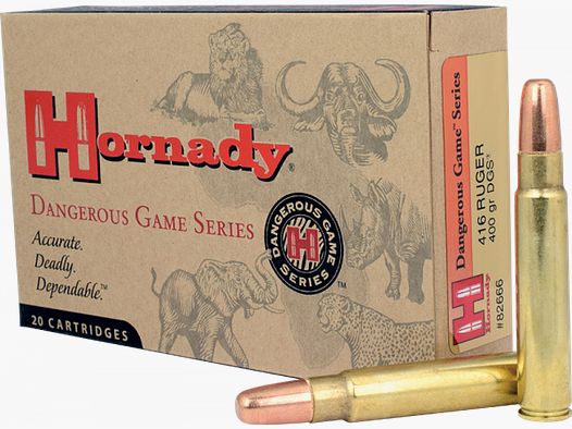 Hornady Dangerous Game .416 Ruger DGS 400 grs Büchsenpatronen