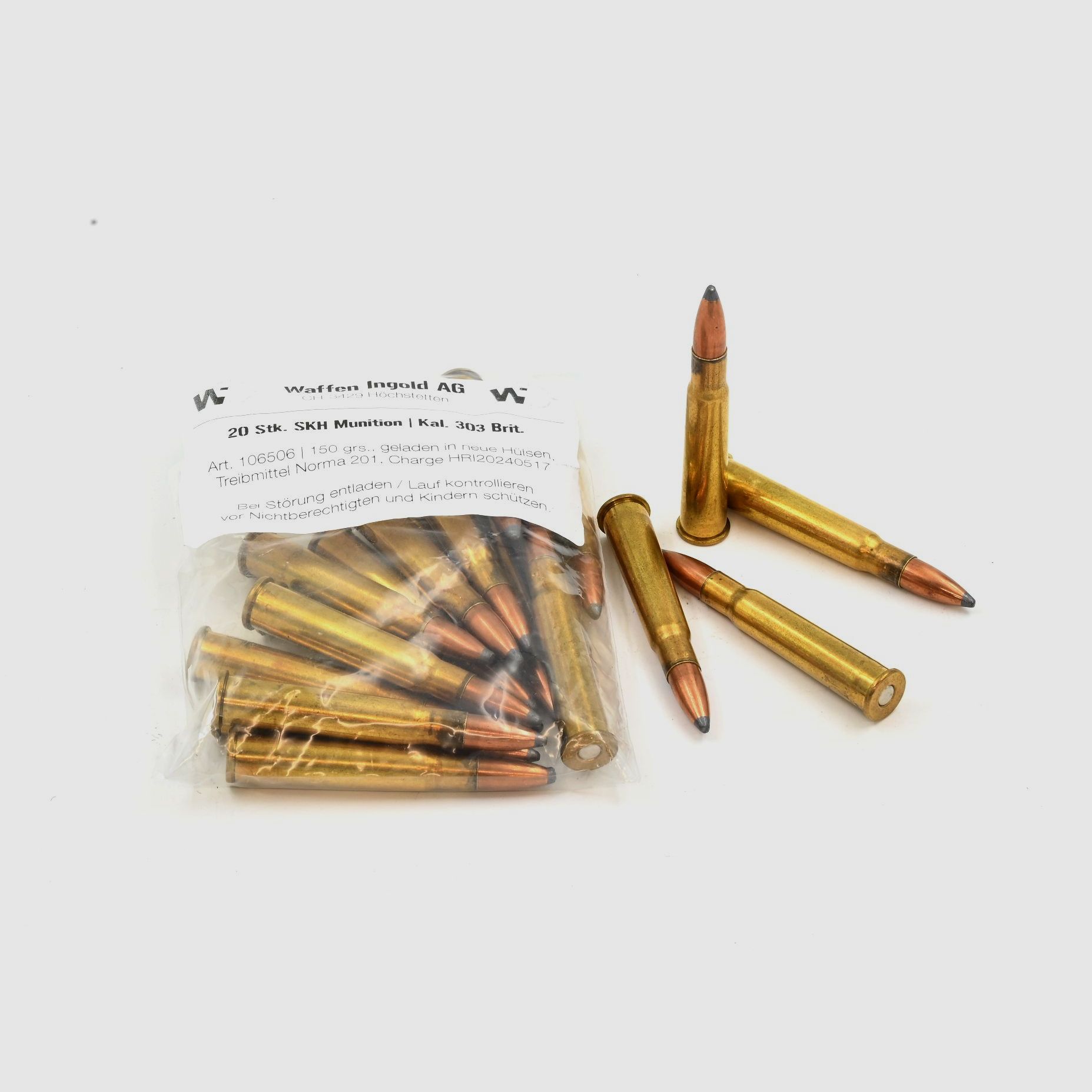 SKH, 303 British, SP, 150gr., 20 pcs.