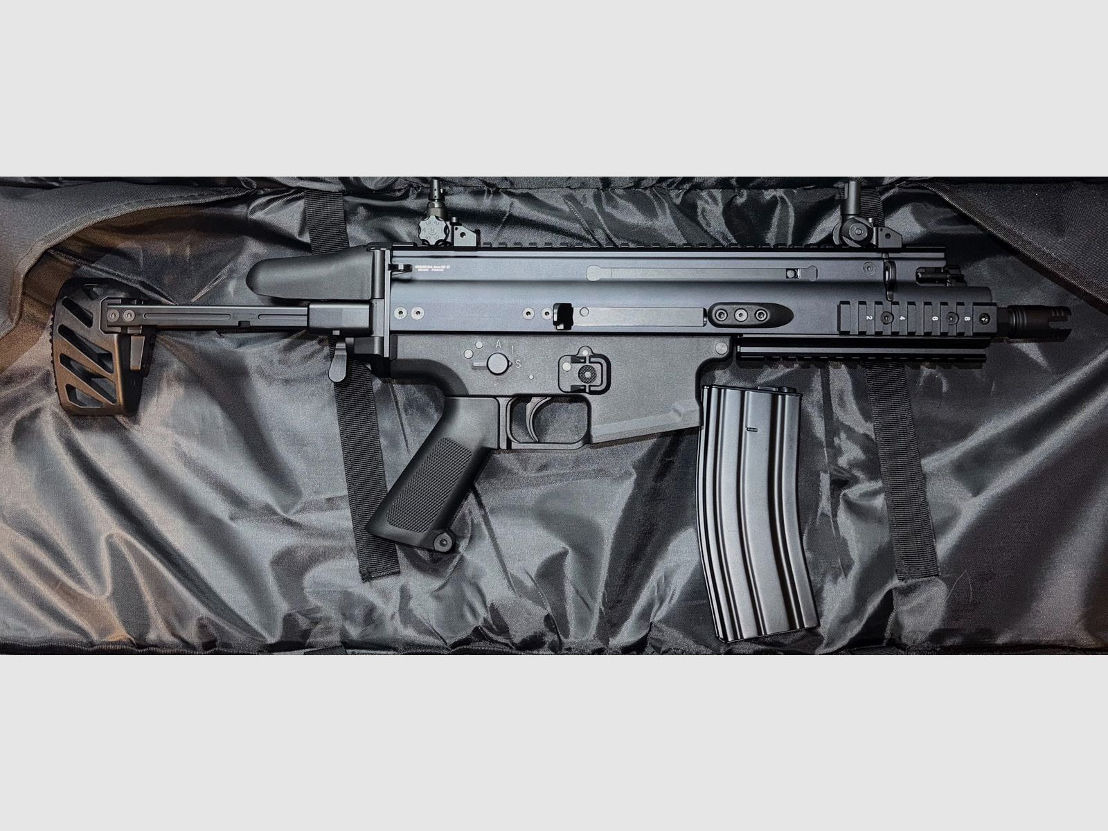 Begadi MK16SC Sport / FN Herstal SCAR-SC Upgrade S-AEG mit Begadi CORE EFCS / Mosfet, FSWS & PRO HopUp, Metall Version