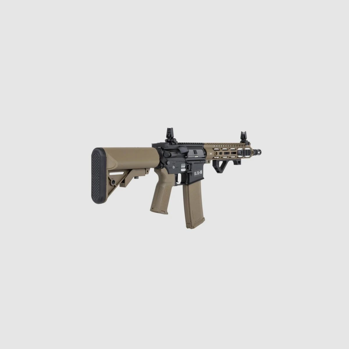 SA M4 Carbine M-LOK (SA-P20 PRIME™ Aster II ETU BLDC™) Rifle Airsoft Libre a partir de 18 - Negro/Tan -F-