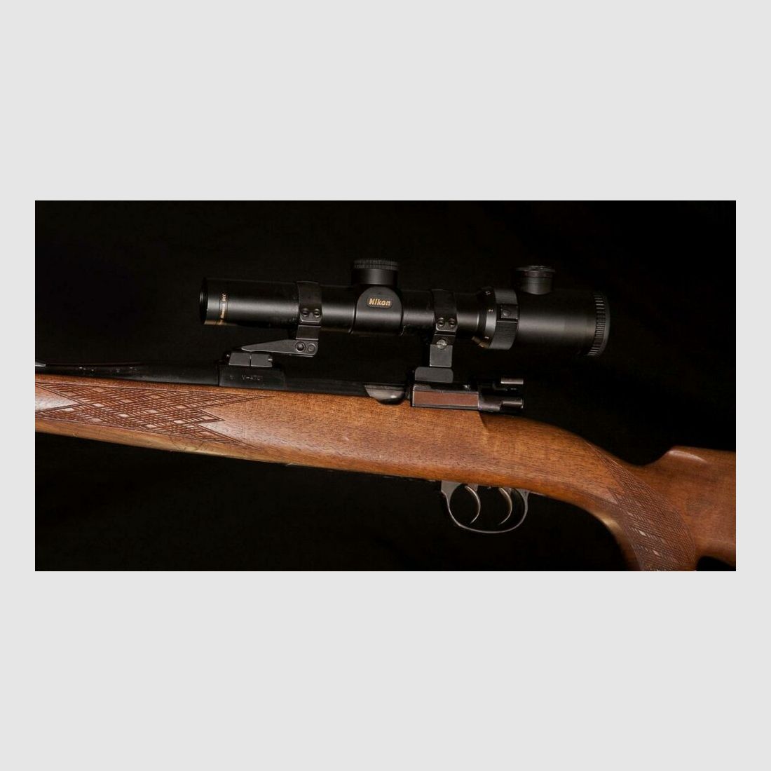 Velser Mauser System 98 Stutzen mit Schwenkmontage und Drückjagd Zielfernrohr