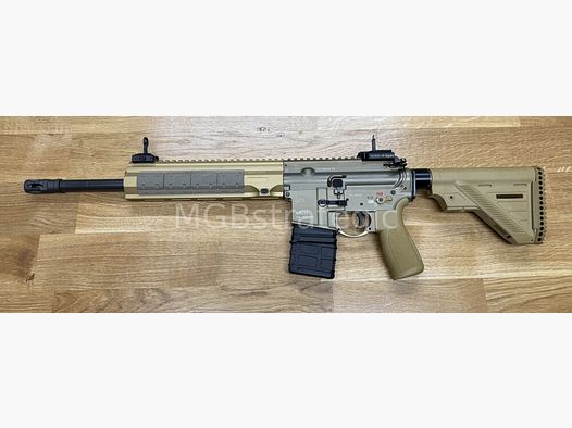 ¡aprobado deportivamente! H&K MR223 A3 14,5" cañón - DEPORTE - rifle semiautomático color arena .223Rem - Heckler & Koch - muchos accesorios aprobados en la evaluación de BKA! versión civil H&K 416 G95