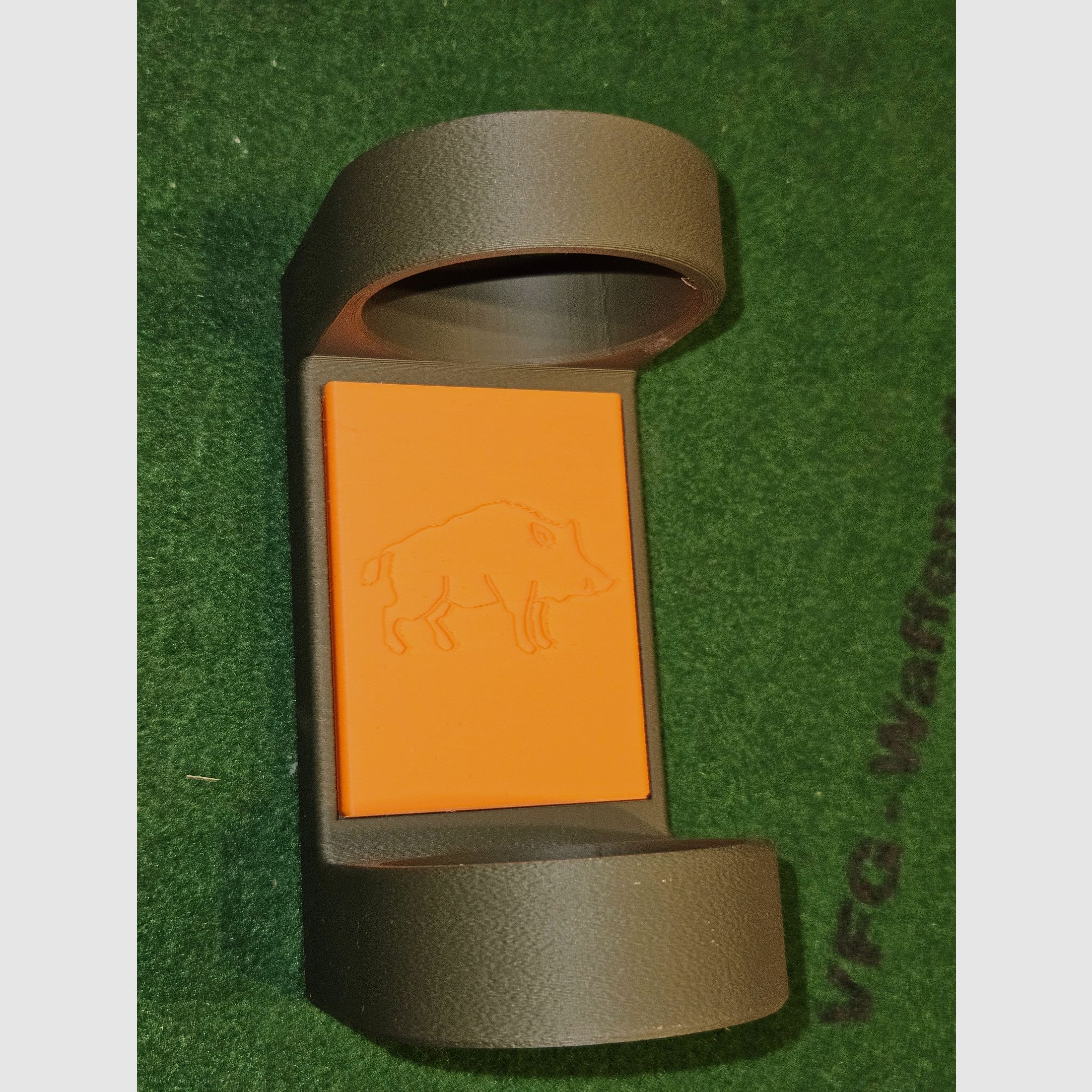 Mounting bracket for silencer, magnetic free color and design selection