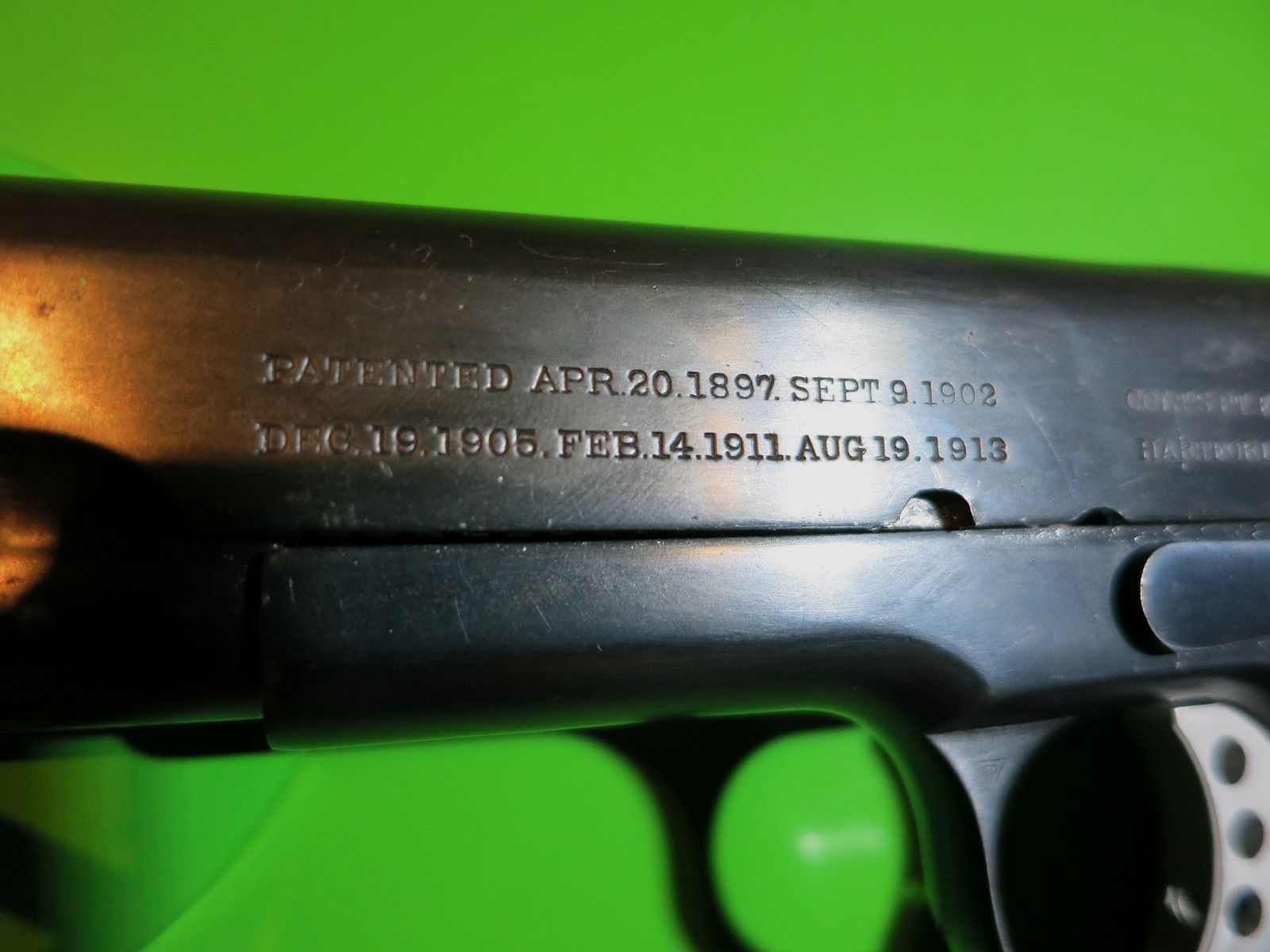 COLT 1911 Marina Argentina -Commercial-Government aus 1914- .45 Auto, Sammlerwaffe     #40-, Bild 9 von 14