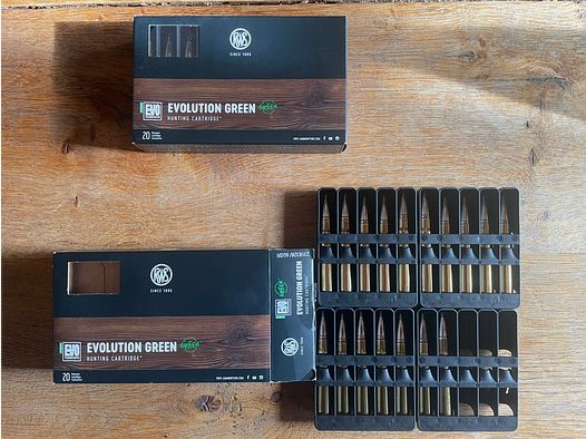 RWS Evo Green 9.3x62 11,9g/184gr cartucho de caza - 37 piezas