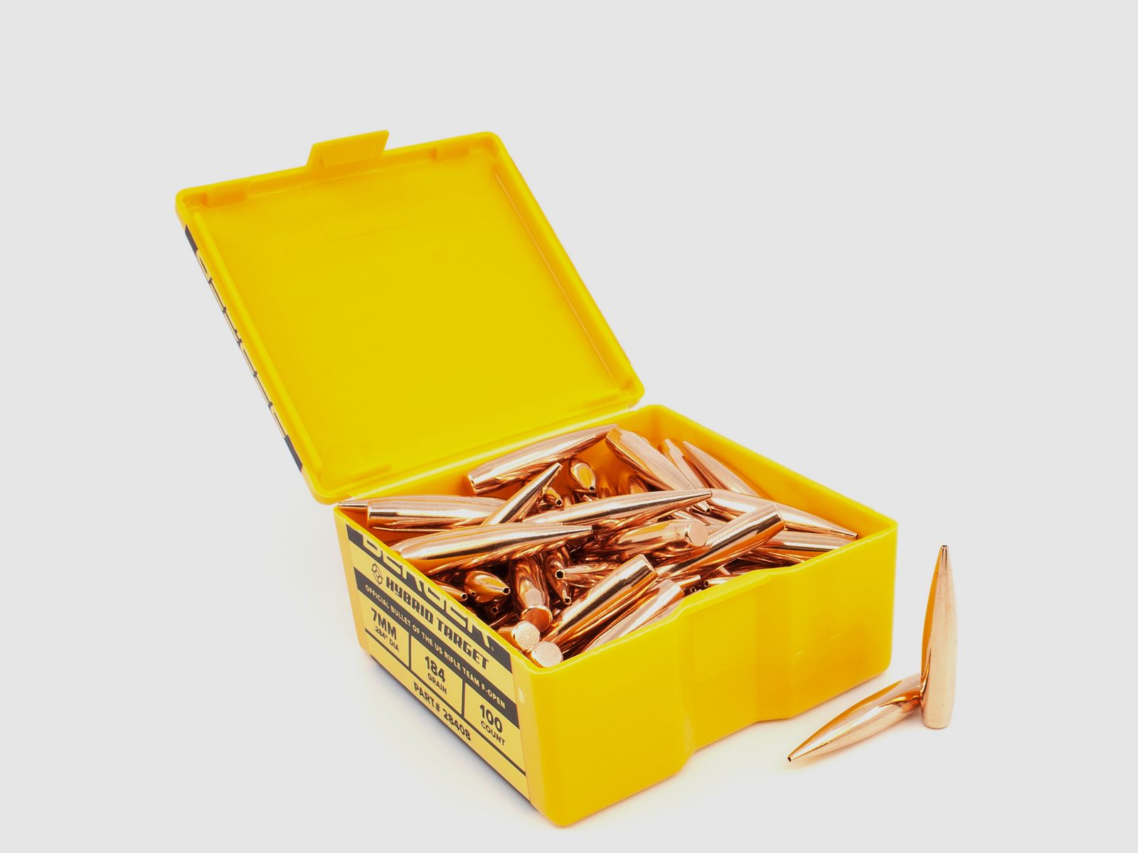 Berger Bullet 7mm/.284 F-Open Hybrid Target 184GR 100 Pieces