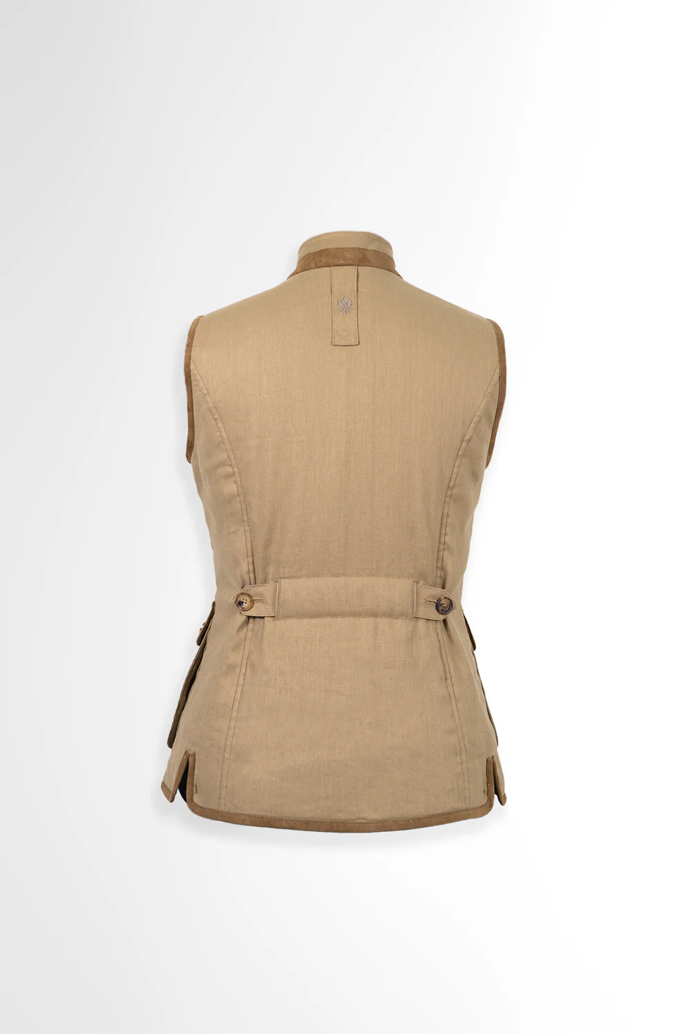 Habsburg Dames Vest Falkenstein Panama Fluid Stretch in Beige/Sahara, afbeelding 2 van 7