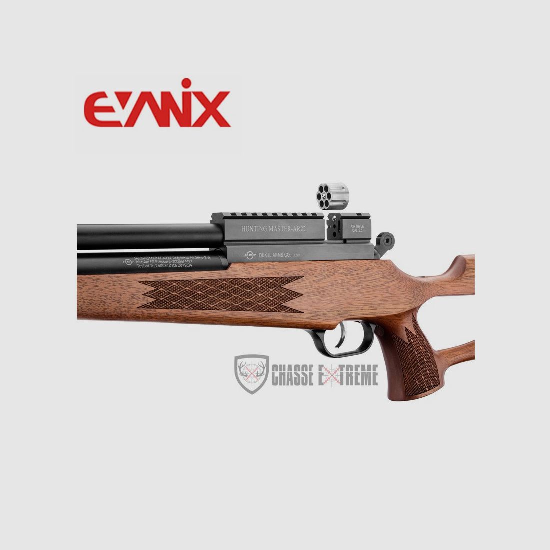 Luftgewehr EVANIX PCP Ar22 Doppelaktion Kal. 5,5 mm 19,9 J, Bild 4 von 5