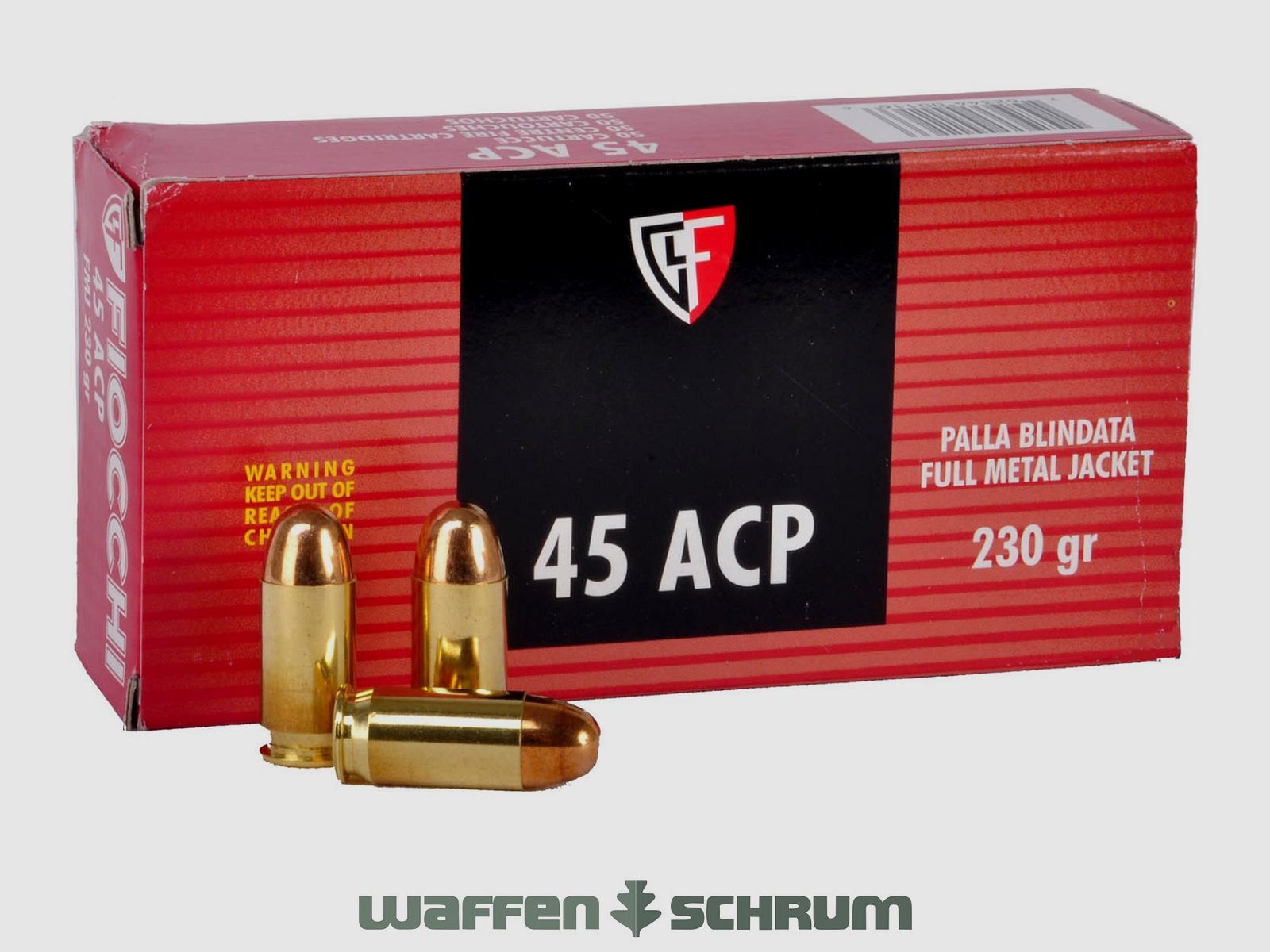 Fiocchi Volle Mantel 14,91g - 230gr. .45Auto