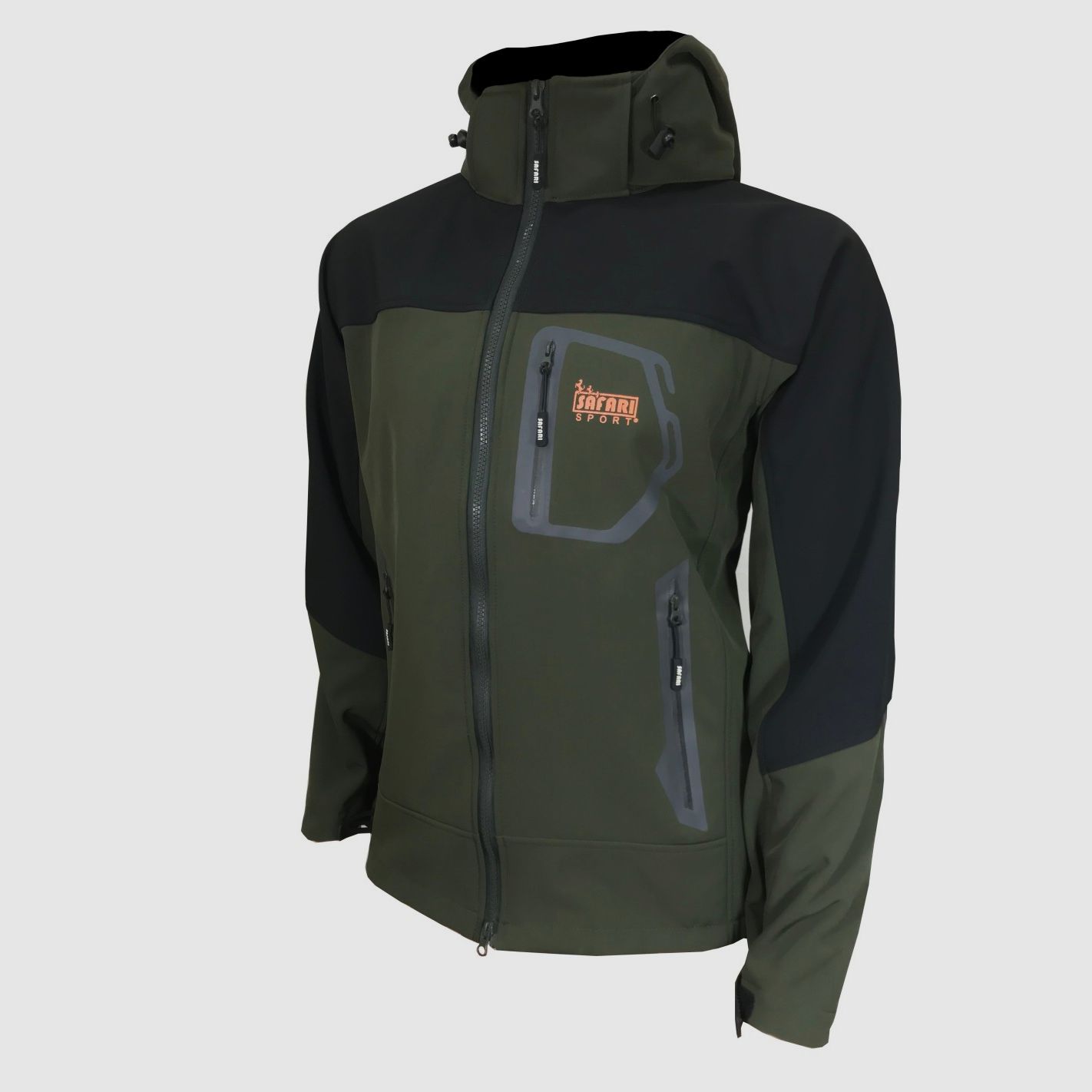 SAFARI GIACCA SOFTSHELL VERDE ART. SG01, immagine 1 di 4