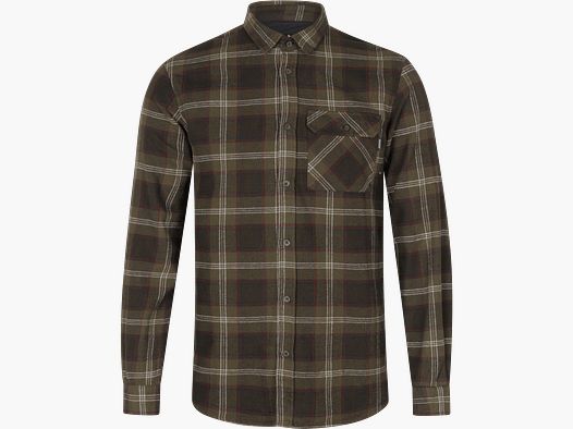 Seeland Glen Flannel Shirt Men Pine Green Check XL