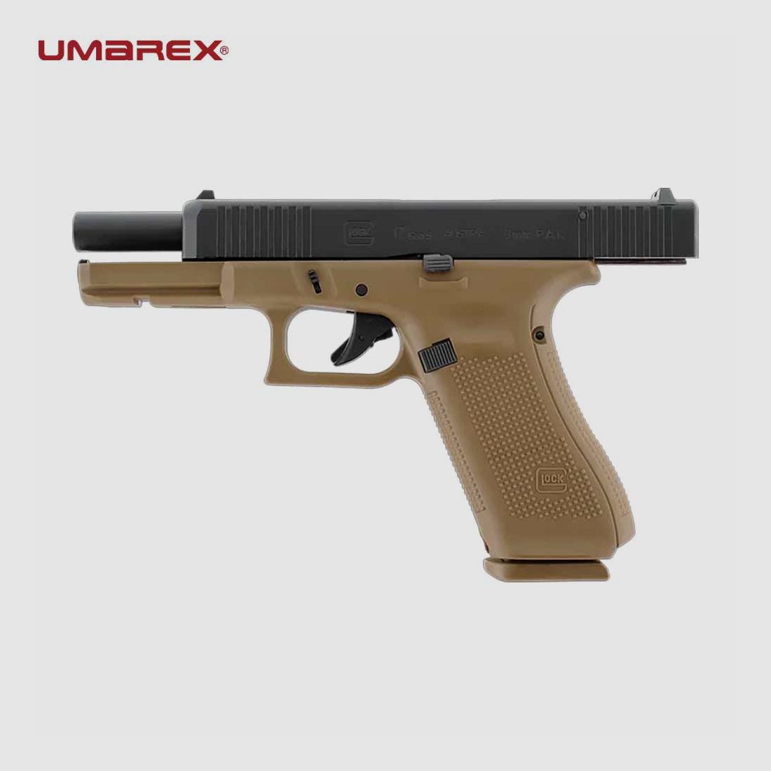 UMAREX GLOCK 17 Gen5 9mm P.A.K. BLACKK-COYOTE, image 4 sur 7