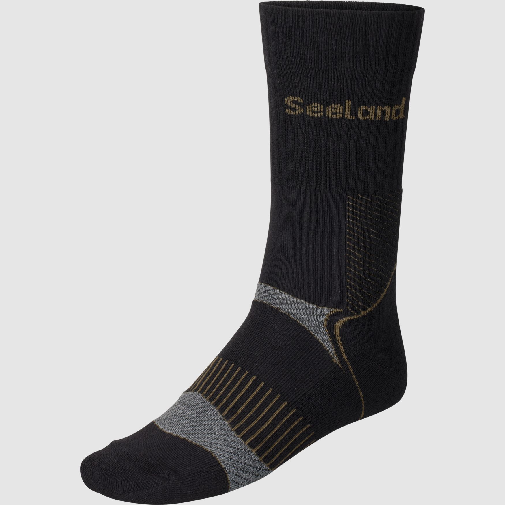 Seeland Field Coolmax-Socke - 2er Pack Herren Black/Dark Grey, 43-46