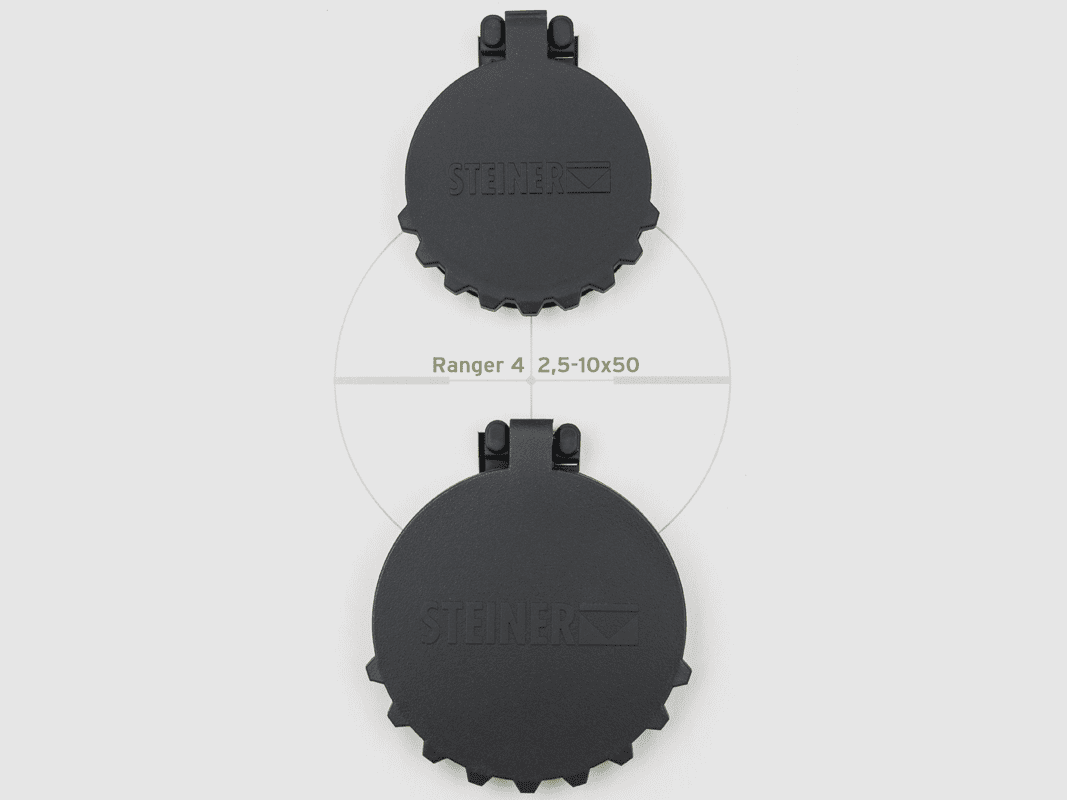 Steiner Flip-Up Cover Set Ranger 4 – 50 mm Objective Diameter, image 1 of 2