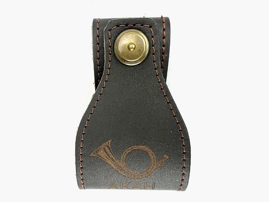 Hunting horn holder leather