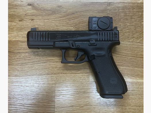 Glock 17 Gen5 MOS met Aimpoint ACRO P-2 + AMERIGLO SD Zichten inclusief Aimpoint Adapterplaat voor Aimpoint, alles gemonteerd! Nachtzichtstanden