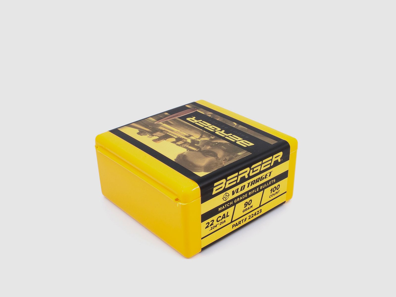 Proiettile Berger .22 VLD Target 90GR 100 Pezzi