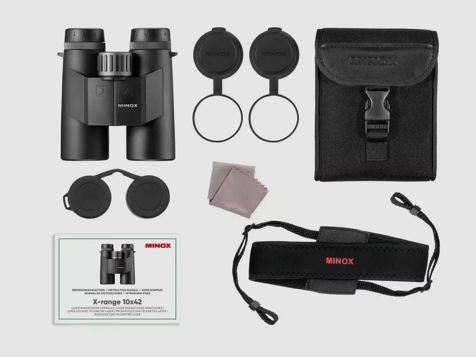 MINOX X-range 10×42 binoculars with rangefinder
