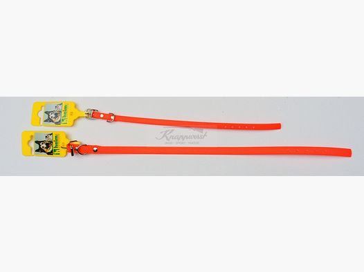 Halsung BioThane orange 40cm