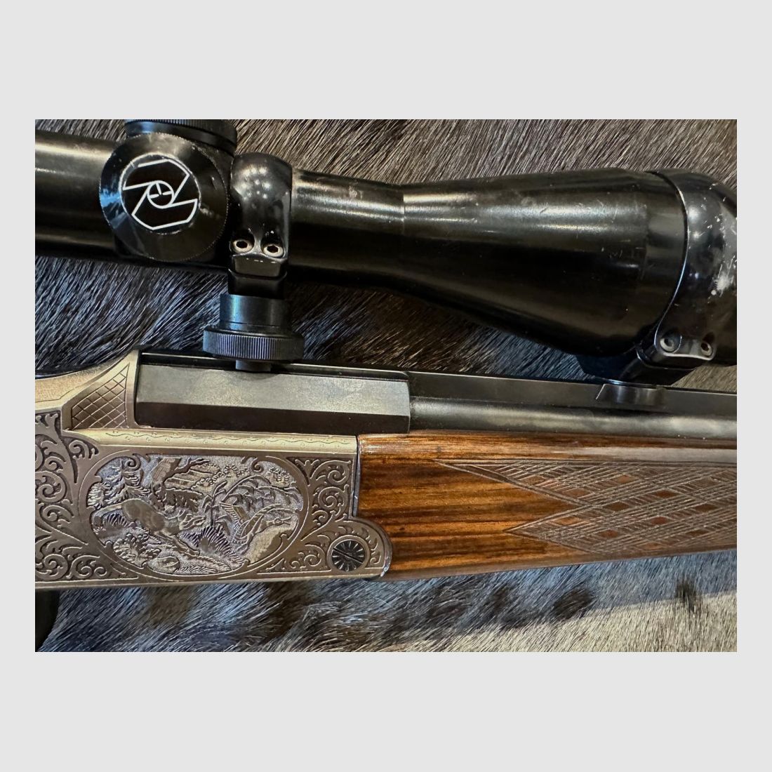 BERGSTUTZEN BLASER KAL. 9,3X74R / 5,6X50R + ZIELFERNROHR ZEISS GEBRAUCHT 0002645, Bild 6 von 12