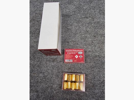 Wadie Supra Pfeffer Schreckschuss-Kartuschen SRS Cal. 9mm RK oder .380 Revolver S