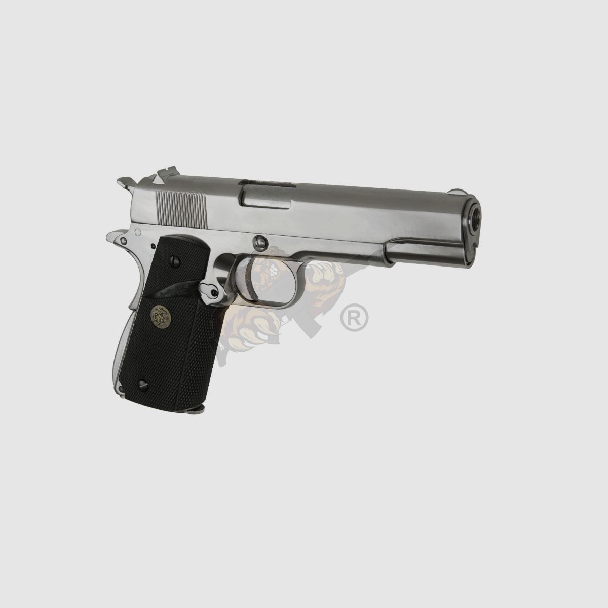 M1911 MEU Full Metal, GBB Silber -F-