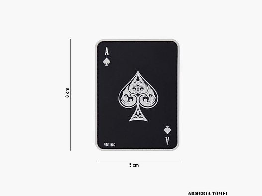 PATCH – 3D PVC ASSO DI PICCHE SCHWARZ #19017
