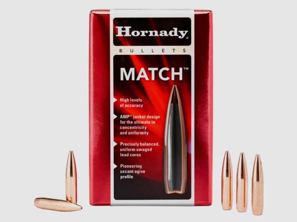 Hornady BTHP Match Bullets 6.5 mm/.264 140 gr | 100 Pieces Item 26335