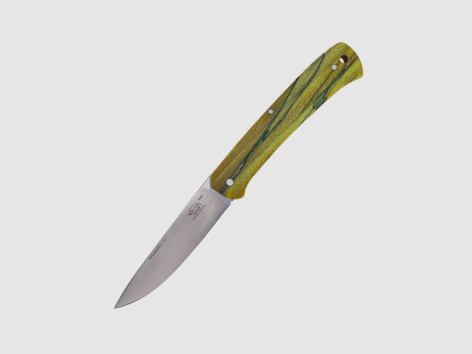 Otter Finn N690 Cuchillo Plegable de Madera