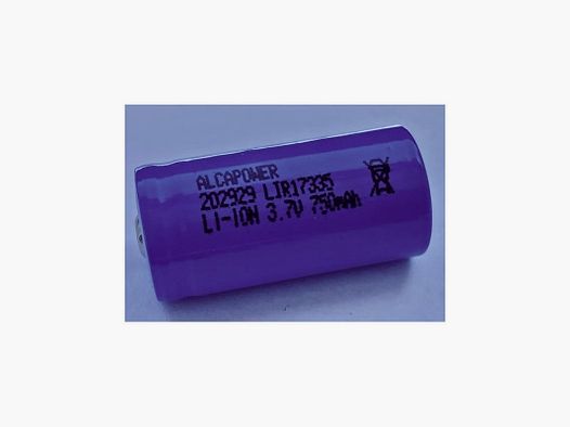 ALCAPOWER RECHARGEABLE BATTERY 16340 3.7V 750 MAH