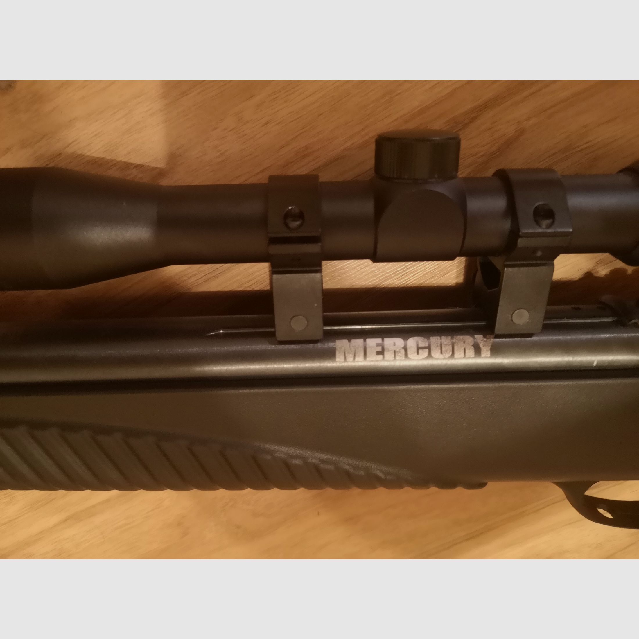 Mercury 85XTac Knikloop Luchtgeweer Set 4,5mm Diabolos incl. 3-9x32 Richtkijker Tas