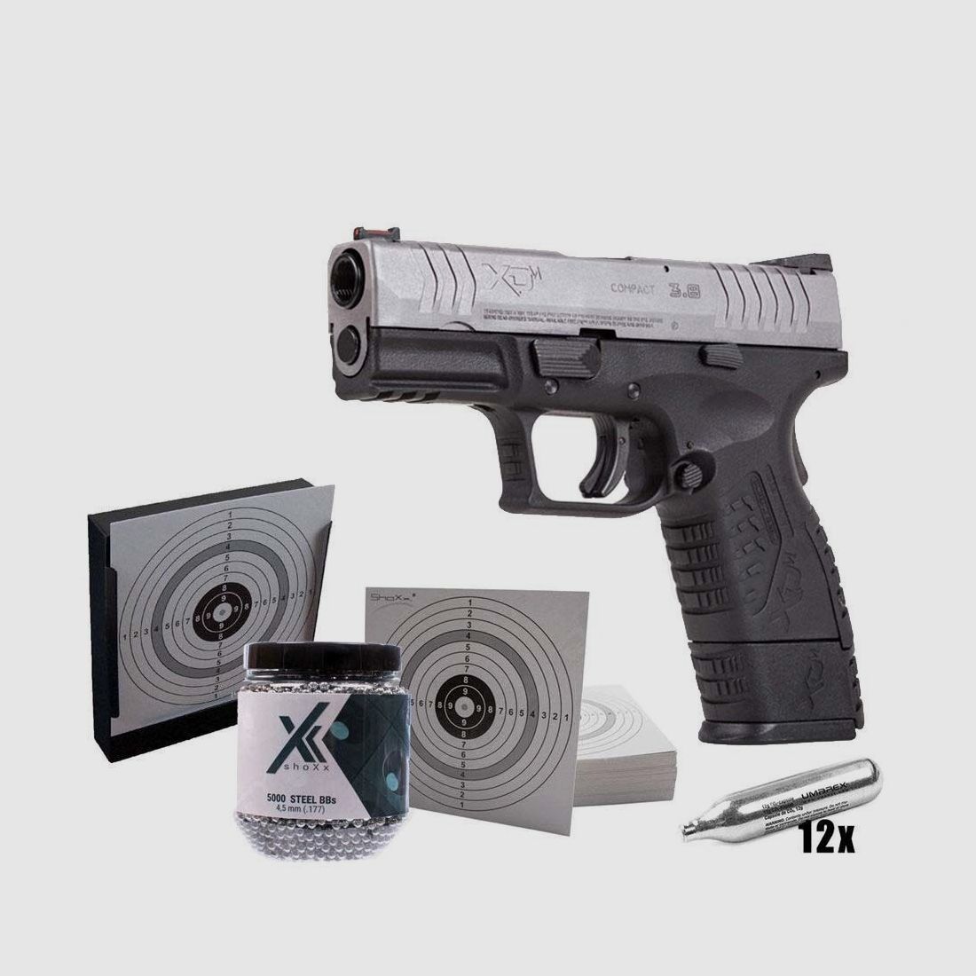 Springfield Armory	 Springfield XDM compact bicolo 4,5mm Stahlkugeln Set